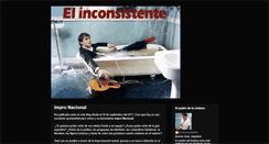 Desktop Screenshot of elinconsistente.blogspot.com