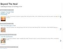 Tablet Screenshot of beyondthemeal.blogspot.com