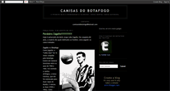 Desktop Screenshot of camisasdobotafogo.blogspot.com