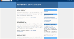 Desktop Screenshot of bibliobusbeerzerveld.blogspot.com