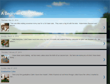 Tablet Screenshot of abeginnerconfectionist.blogspot.com