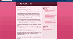 Desktop Screenshot of myprworld.blogspot.com