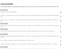 Tablet Screenshot of neverminder.blogspot.com