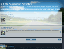 Tablet Screenshot of bmappalachianadventure.blogspot.com