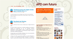Desktop Screenshot of apeicomfuturo.blogspot.com