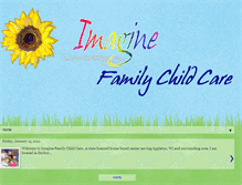 Tablet Screenshot of imaginefamilychildcare.blogspot.com