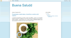 Desktop Screenshot of buenasaludd.blogspot.com