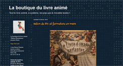 Desktop Screenshot of boutiquedulivreanime.blogspot.com