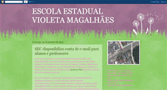 Desktop Screenshot of escolavioletamagalhaes.blogspot.com