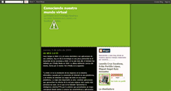 Desktop Screenshot of conociendonuestromundovirtual.blogspot.com