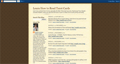 Desktop Screenshot of learntarotcards.blogspot.com