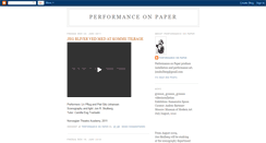 Desktop Screenshot of performanceonpaper.blogspot.com