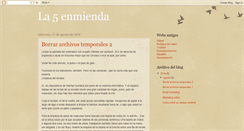 Desktop Screenshot of la5enmienda.blogspot.com