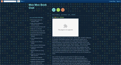Desktop Screenshot of moomoobookclub.blogspot.com