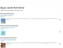 Tablet Screenshot of bayar-listrik-pln-online.blogspot.com