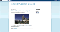 Desktop Screenshot of malaysiainvestbloggers.blogspot.com