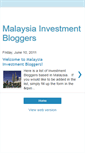 Mobile Screenshot of malaysiainvestbloggers.blogspot.com