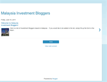 Tablet Screenshot of malaysiainvestbloggers.blogspot.com