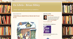 Desktop Screenshot of briansibley-exlibris.blogspot.com