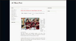 Desktop Screenshot of acmilanpost.blogspot.com