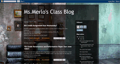 Desktop Screenshot of msmerloclass.blogspot.com