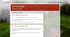 Desktop Screenshot of akoisknowledge.blogspot.com