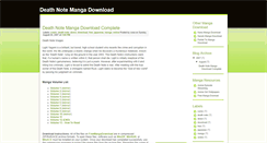 Desktop Screenshot of deathnotemangadownload.blogspot.com