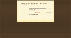 Desktop Screenshot of formula-matematica-vida-muerte.blogspot.com