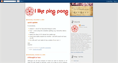 Desktop Screenshot of ilikepingpong.blogspot.com