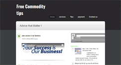 Desktop Screenshot of commodity-tips-free.blogspot.com