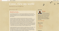 Desktop Screenshot of comeviewmyworld.blogspot.com