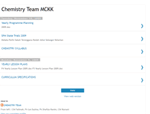 Tablet Screenshot of chemistryteammckk.blogspot.com