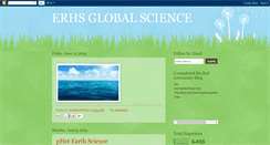 Desktop Screenshot of erhsglobalscience.blogspot.com