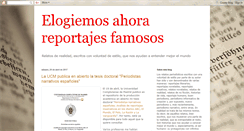 Desktop Screenshot of elogiemosahorareportajesfamosos.blogspot.com