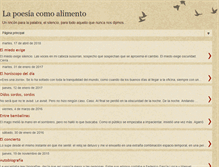 Tablet Screenshot of lapoesiacomoalimento.blogspot.com