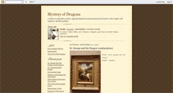 Desktop Screenshot of mysteryofdragons.blogspot.com
