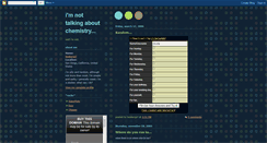 Desktop Screenshot of imnottalkingaboutchemistry.blogspot.com