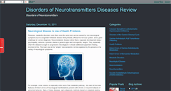 Desktop Screenshot of neurotransmitters-disorders.blogspot.com