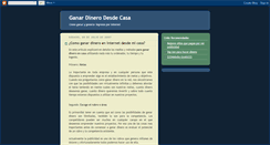 Desktop Screenshot of ganandoencasa.blogspot.com