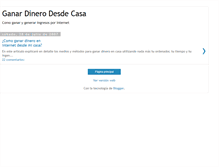 Tablet Screenshot of ganandoencasa.blogspot.com