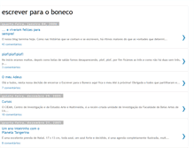 Tablet Screenshot of escreverparaoboneco.blogspot.com