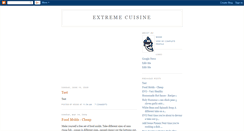 Desktop Screenshot of extremecuisine.blogspot.com