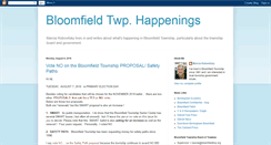 Desktop Screenshot of bloomfieldtwphappenings.blogspot.com