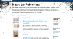Desktop Screenshot of magicjarpublishing.blogspot.com