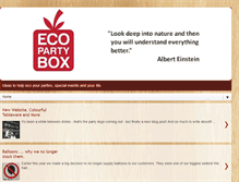 Tablet Screenshot of ecopartybox.blogspot.com