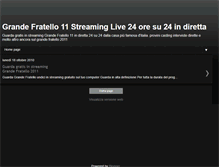 Tablet Screenshot of grandefratello2011streaming.blogspot.com