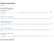Tablet Screenshot of maoistmovementinindia.blogspot.com