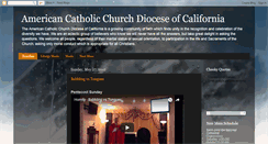 Desktop Screenshot of americancatholicchurch-california.blogspot.com
