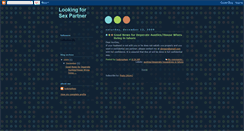 Desktop Screenshot of lookingforsexpartner.blogspot.com