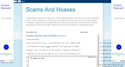Desktop Screenshot of emailscamsandhoaxes.blogspot.com